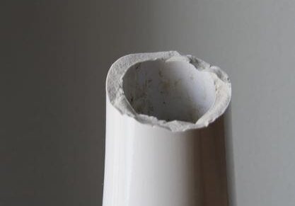 A close up of the side of a tube